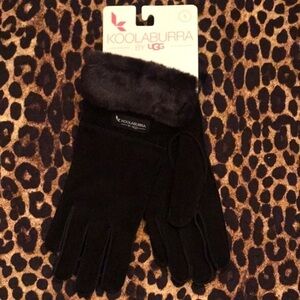Brand New Koolaburra by UGG Water Resistant Black Suede Gloves